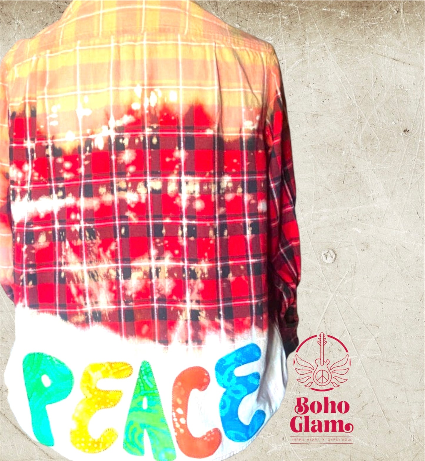Peace Bleached Flannel