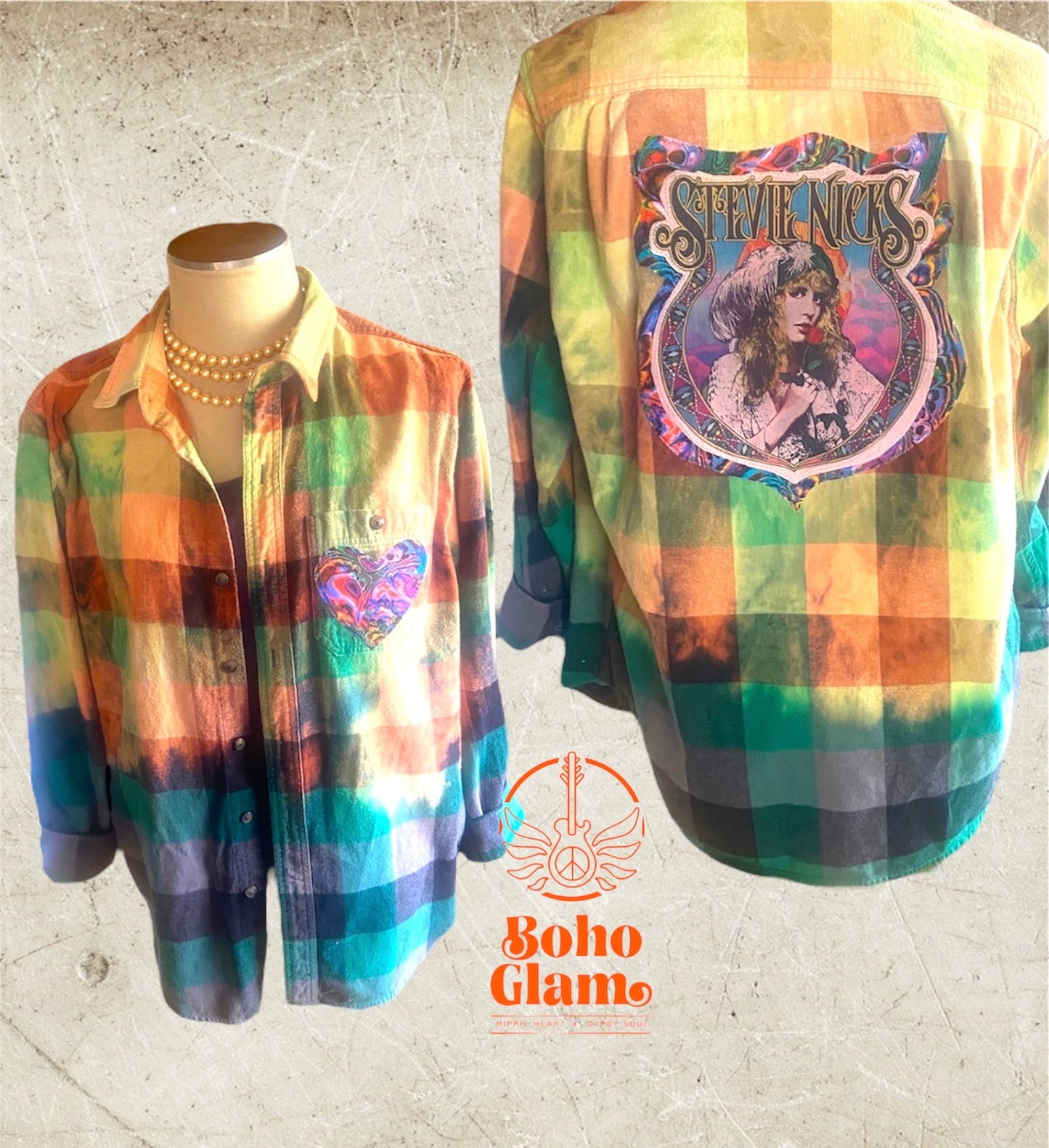 Stevie Nicks on Ombré Green