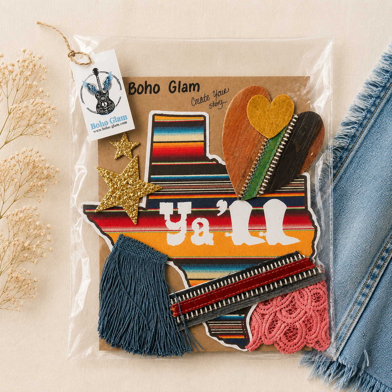 Texas Soul #001-G DIY Western Patch & Upcycling Kit
