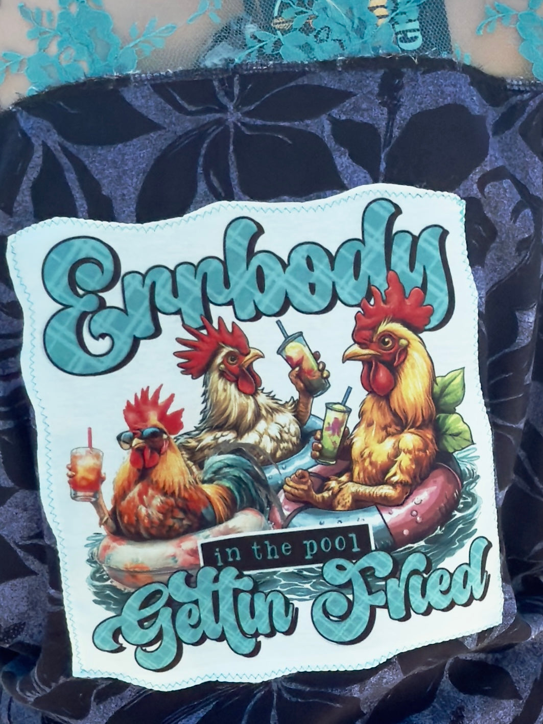 TropiCooL “Pool Fried” Upcycled Men’s Shirt – One of a Kind