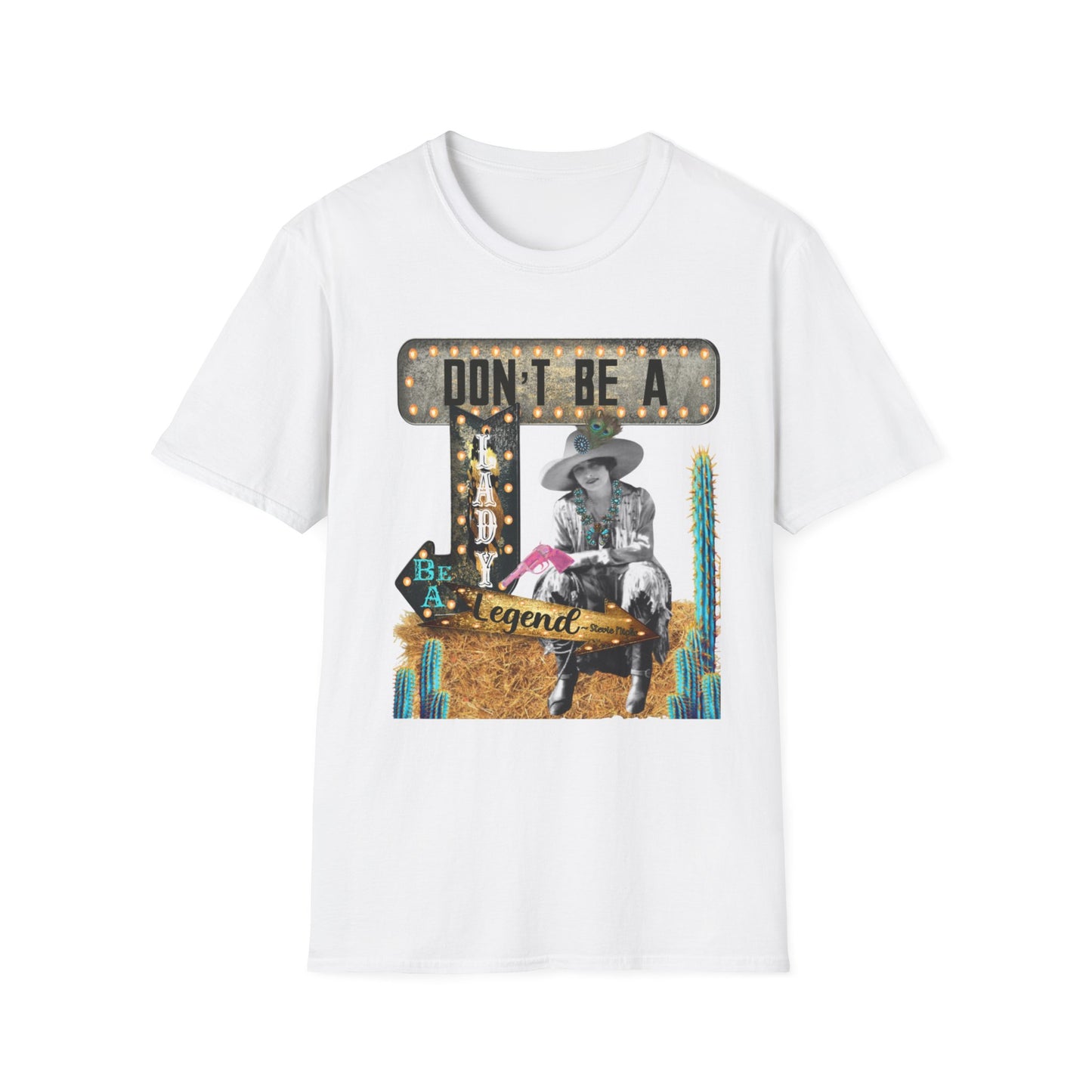 Don't Be a Legend Unisex Softstyle T-Shirt | Retro Western Graphic Tee