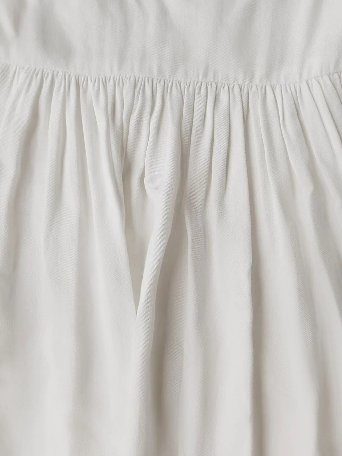 Close-up of a white fabric texture