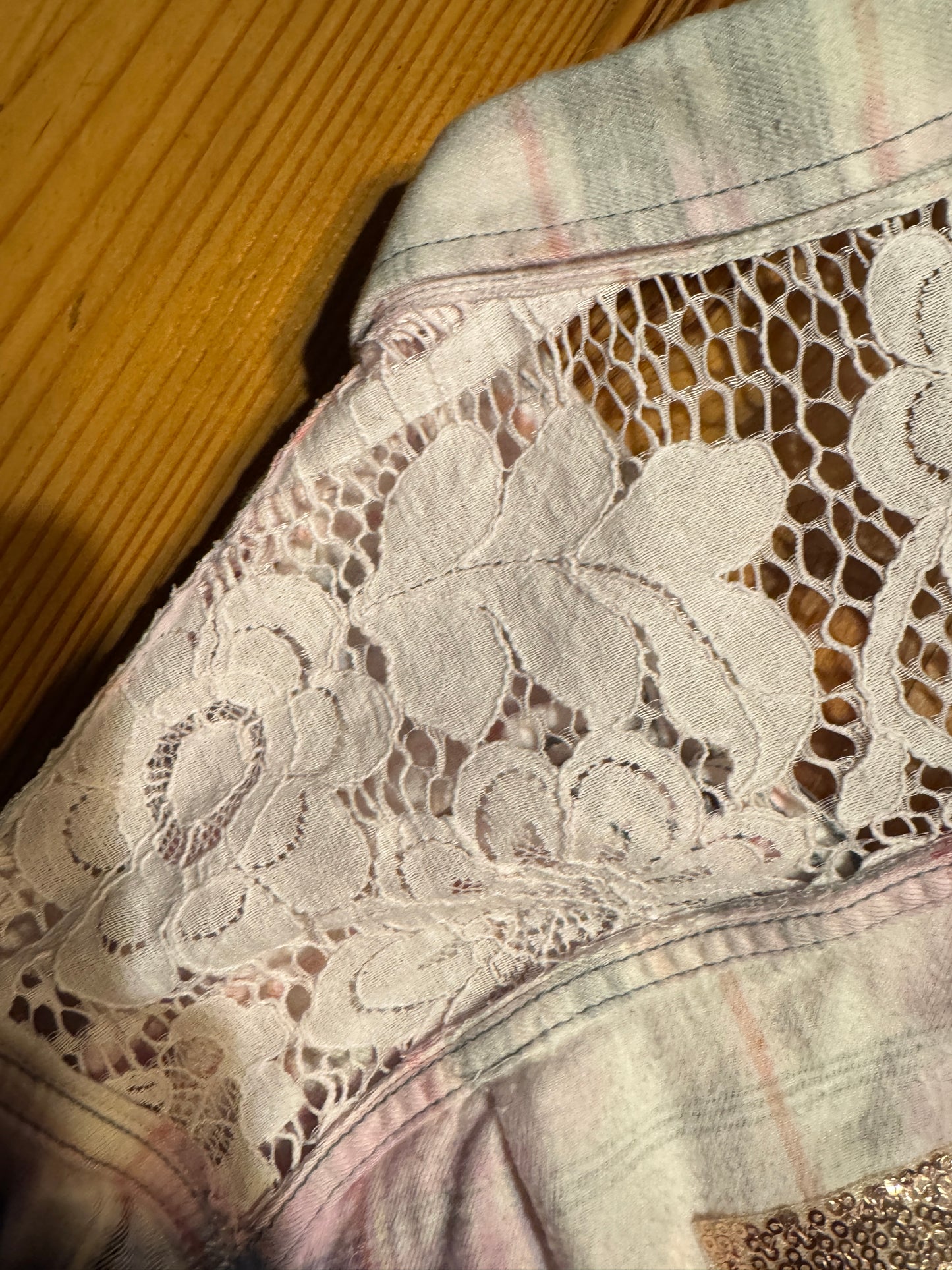 Pink Lace & Dolly Grace: Upcycled Flannel Shacket SOLD