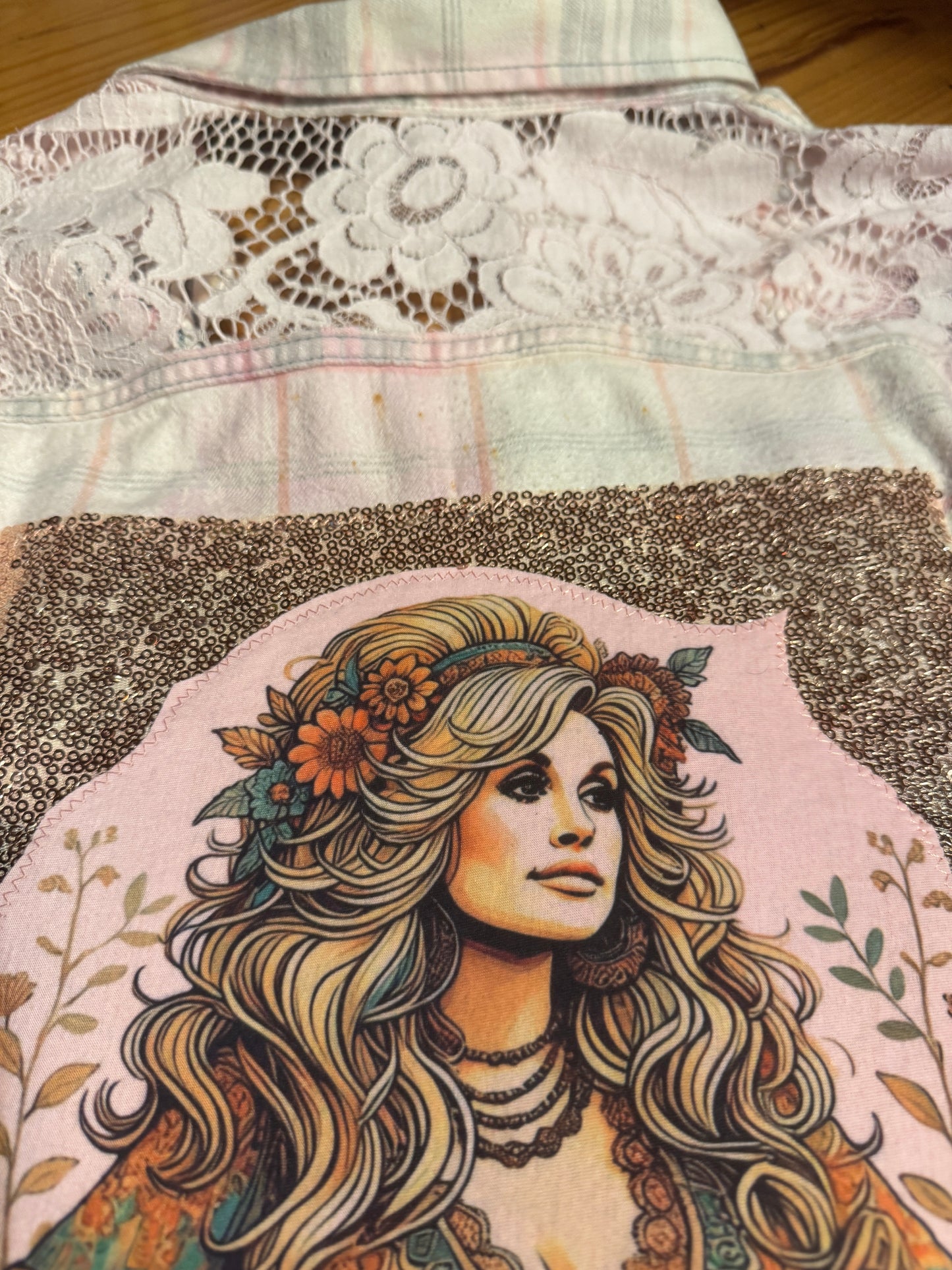 Pink Lace & Dolly Grace: Upcycled Flannel Shacket SOLD