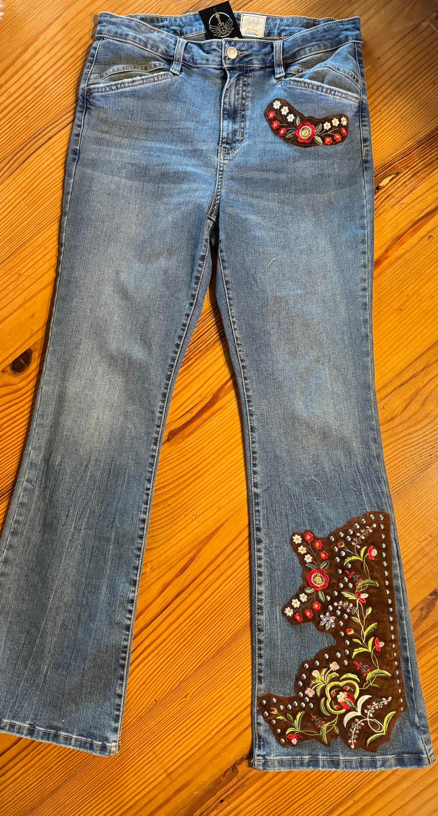 Wild West Bloom Flare Jeans