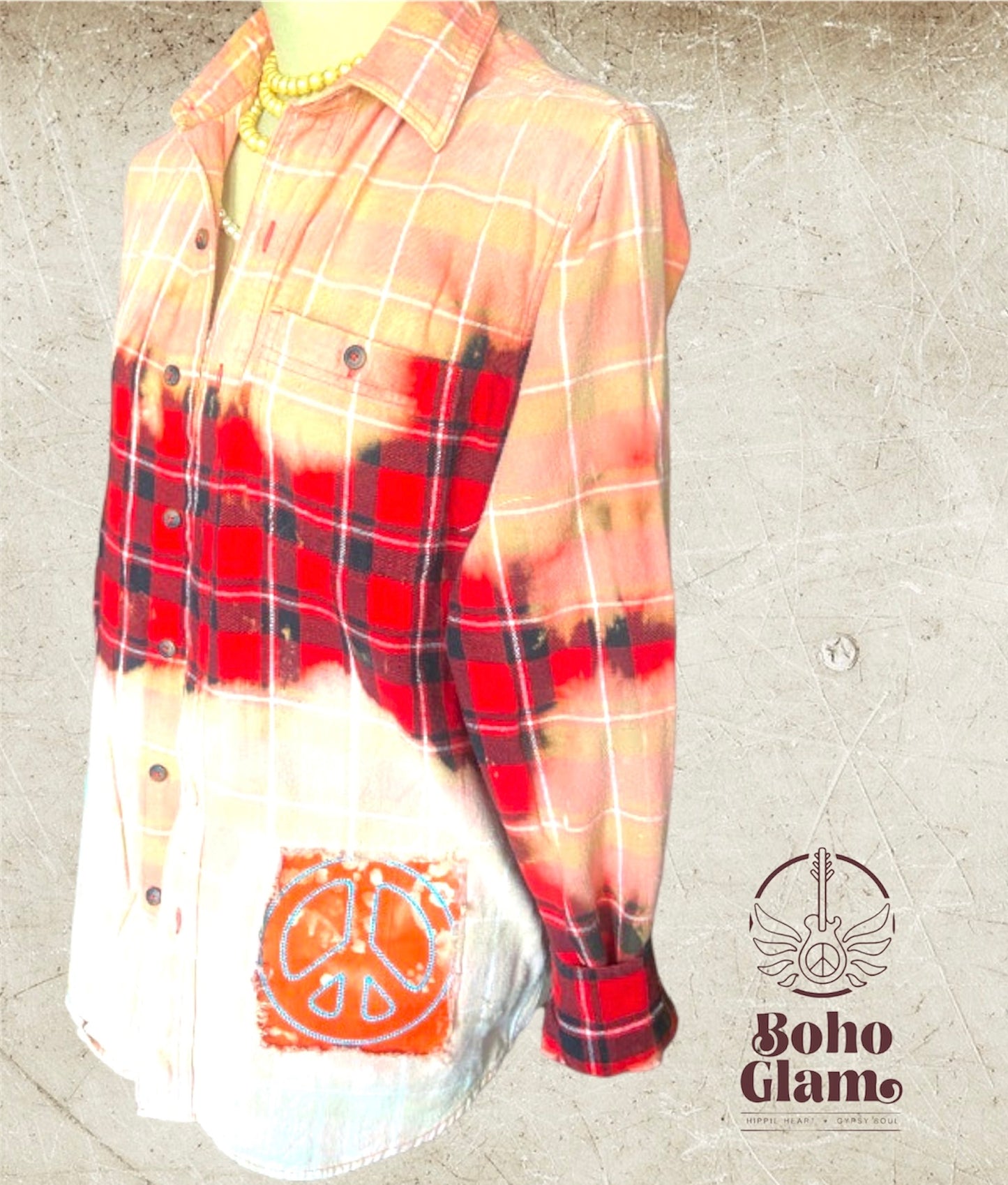 Peace Bleached Flannel