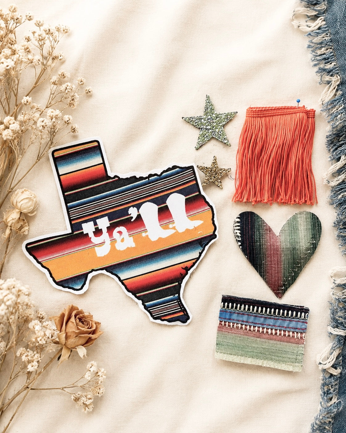 Texas Soul #001-O DIY Western Patch & Upcycling Kit
