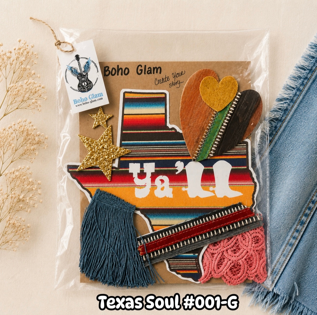 Texas Soul #001-G DIY Western Patch & Upcycling Kit