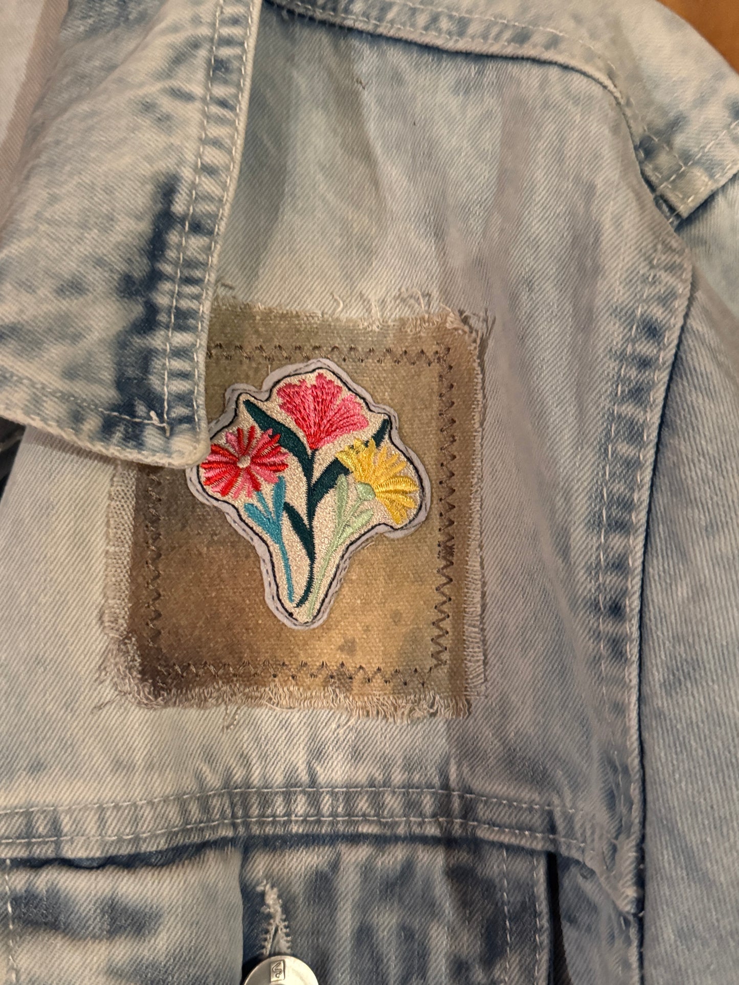 Boho Donkey + Wildflower Art Jacket – XL