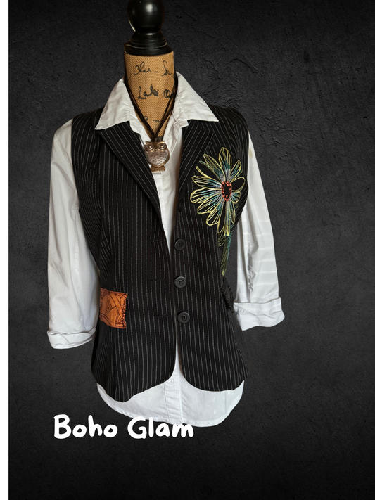 Artfully Upcycled Vest