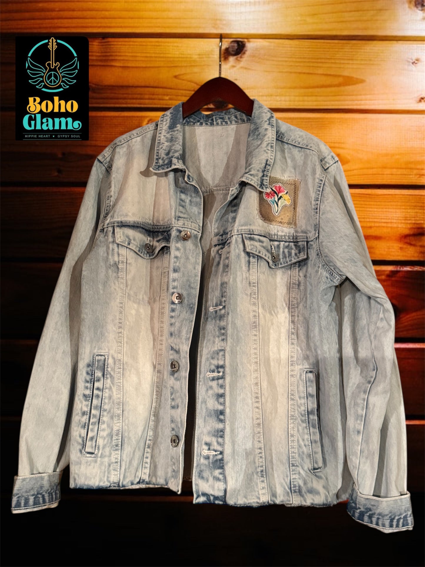 Boho Donkey + Wildflower Art Jacket – XL