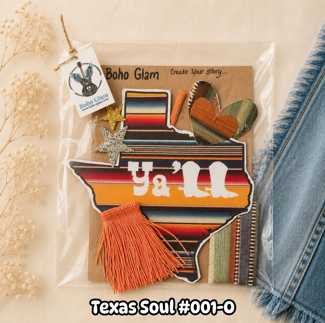 Texas Soul #001-O DIY Western Patch & Upcycling Kit