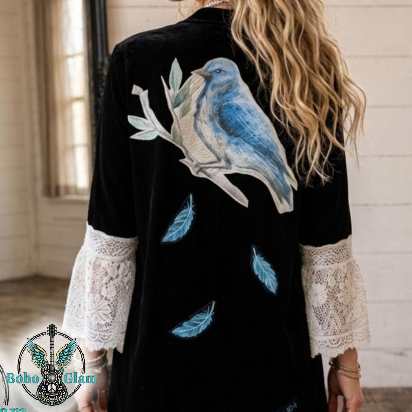 Faith Worn Original No. 002 | Psalm 91:4 Velvet Jacket