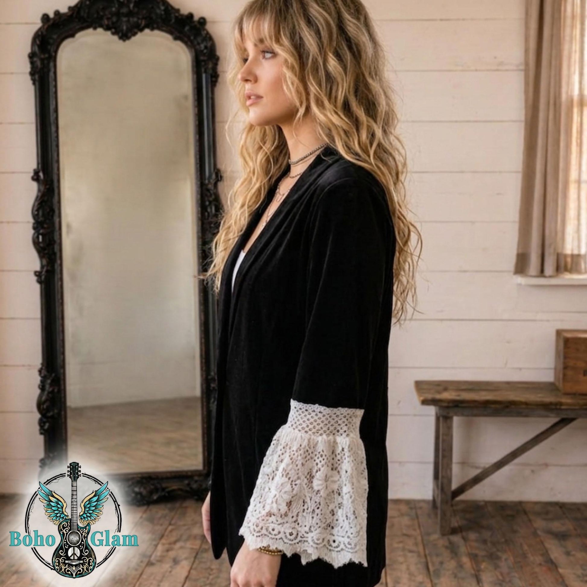 Faith Worn Original No. 002 | Psalm 91:4 Velvet Jacket