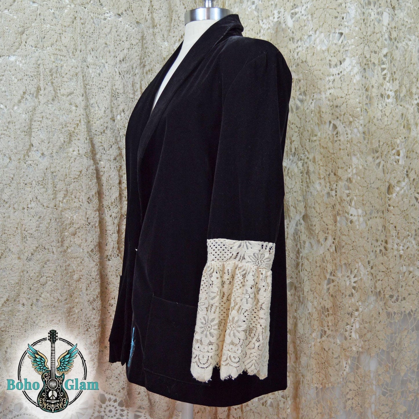 Faith Worn Original No. 002 | Psalm 91:4 Velvet Jacket