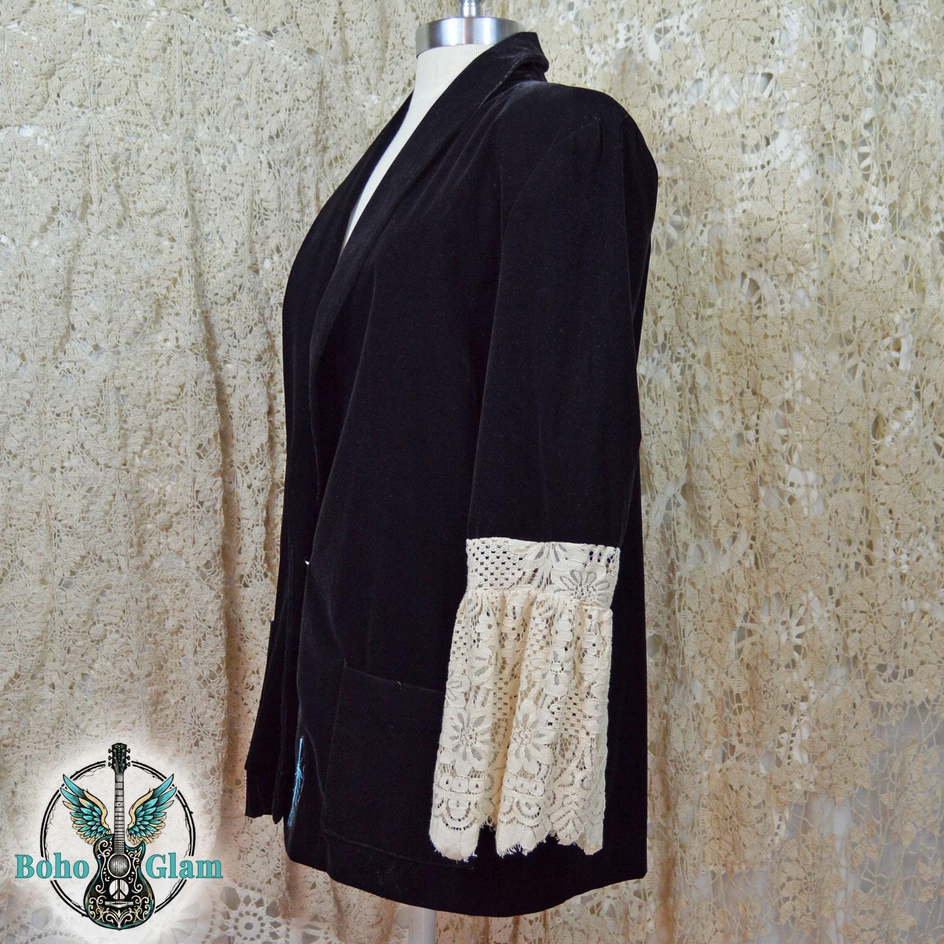 Faith Worn Original No. 002 | Psalm 91:4 Velvet Jacket