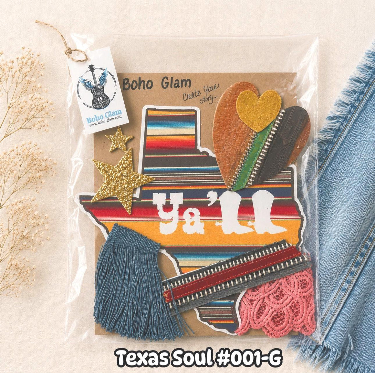 Texas Soul #001-G DIY Western Patch & Upcycling Kit