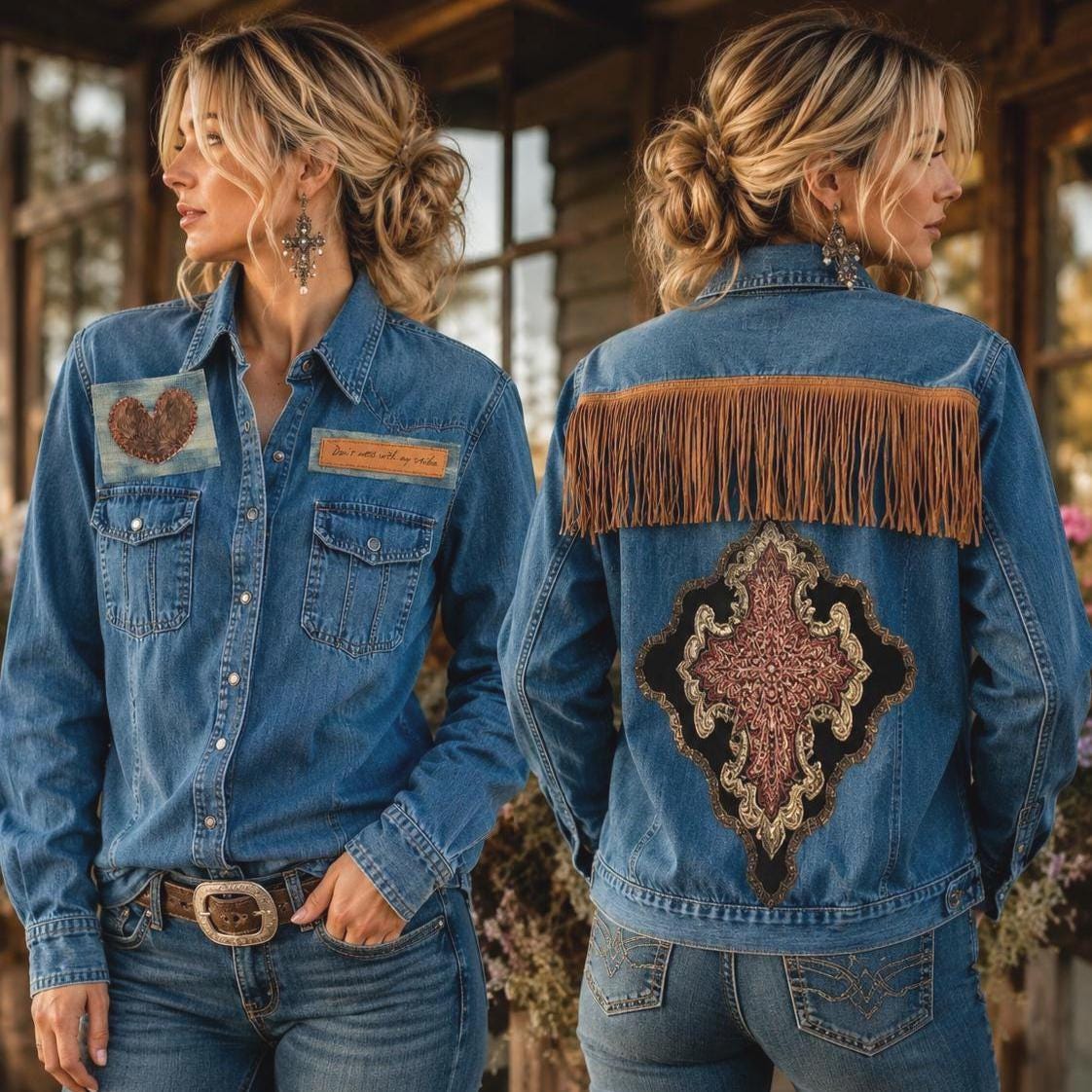 DIY Jacket Kit, Wild Heart Tribe, Boho Glam Story Kit, #005-SF